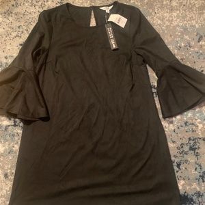 Bb Dakota Black Suede Dress